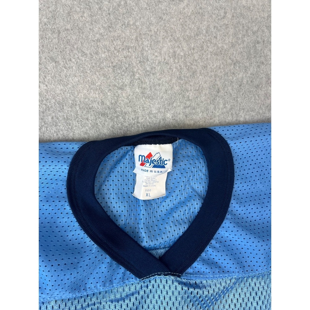 Vtg University Of North Carolina Tar Heels Football Jersey Mens XL Blue Mesh USA - Picture 5 of 9